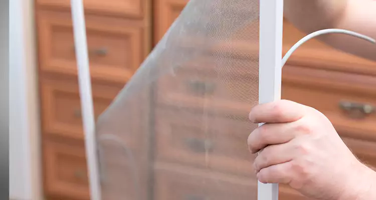 Privacy Mesh Screen Door Installation in Venice, FL